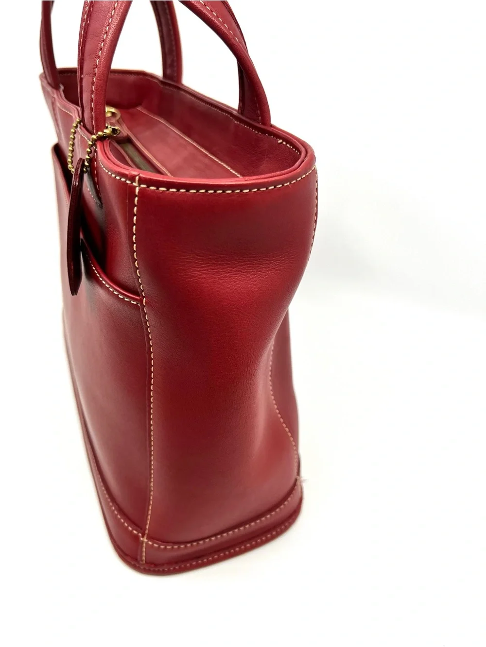 Vintage Coach 9303 Bleecker Satchel Red Glove Tanned Leather USA